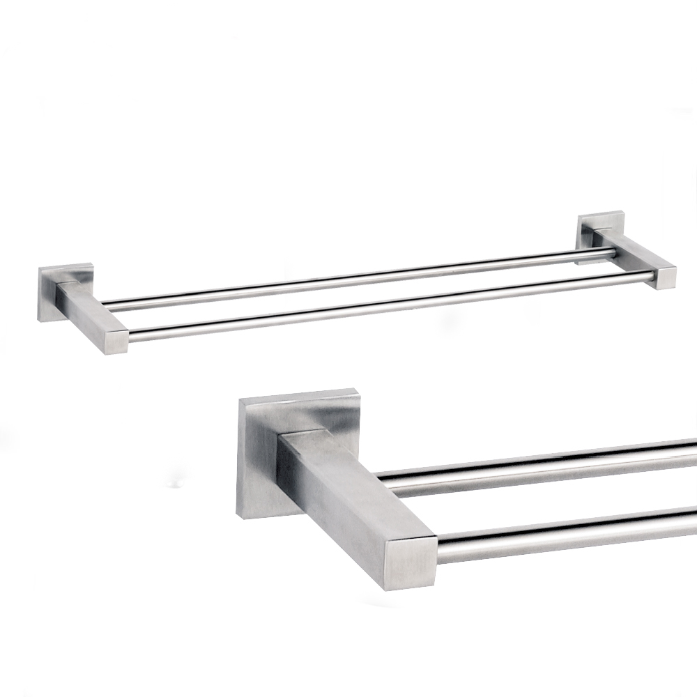 Factory Directly Wholesale Stainless Steel Double Towel Bar 7112A