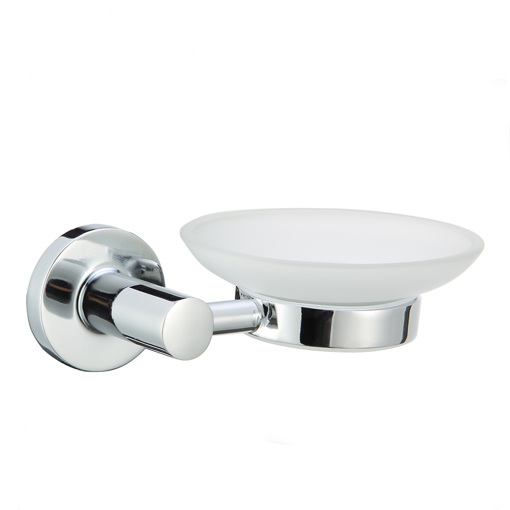 Chrome Soap Dish Round Bathroom Wall Mounted Zinc Soap Dish Holder With High Quality 14104