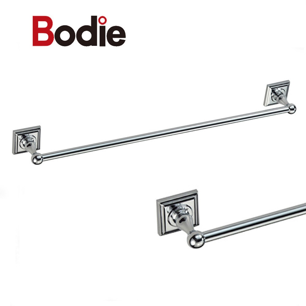 Hot-Selling Bathroom Accessories Zinc Alloy Towel Bar Mounting Bracket Single Towel Rail3711