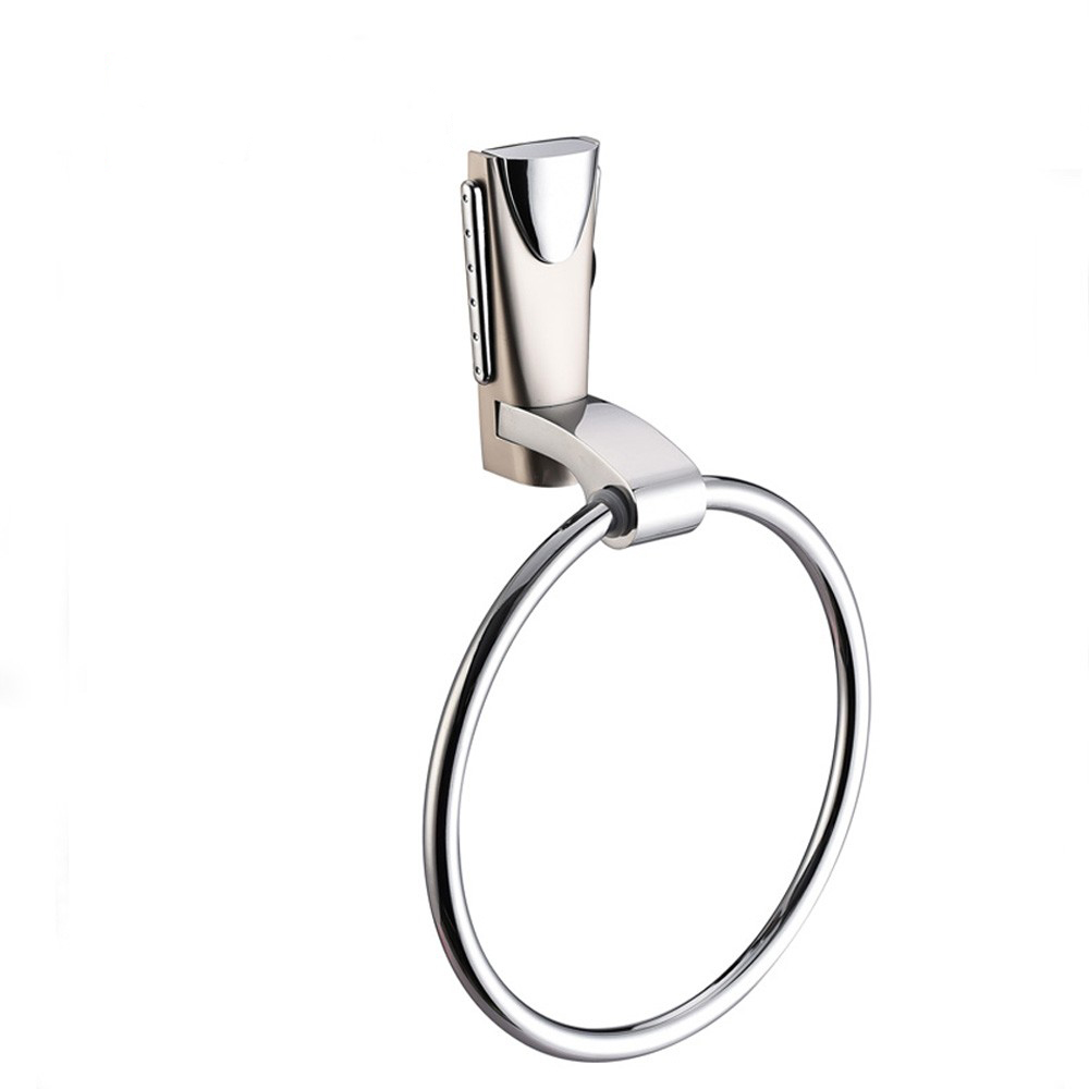 Top Fashion Bathroom Accessories Wall Mounted Towel Ring Zinc Towel Hanging Ring4507