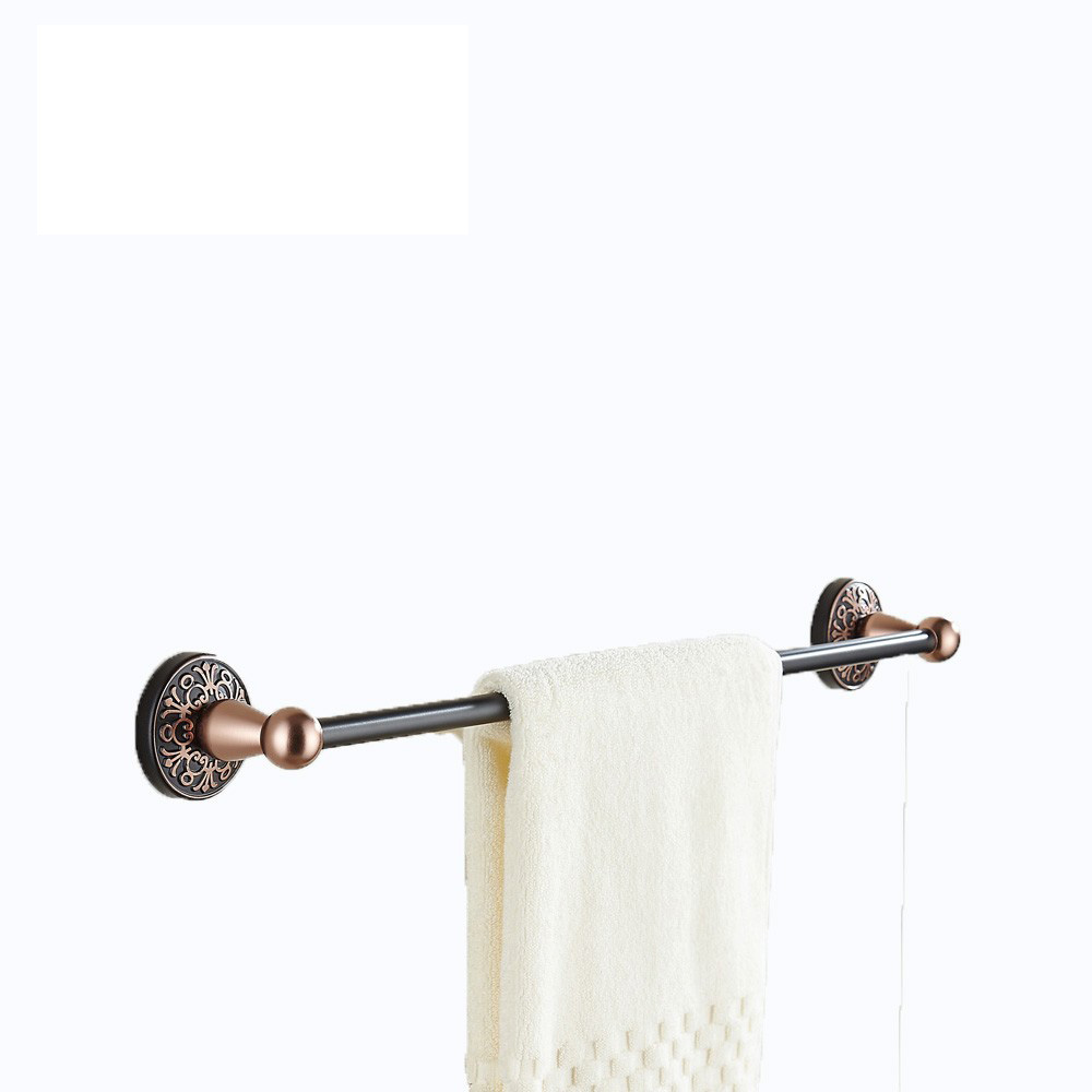 Bathroom Accessories Wall Mounted Aluminum Alloy  Single Bar Towel Rack for Bathroom16611BC