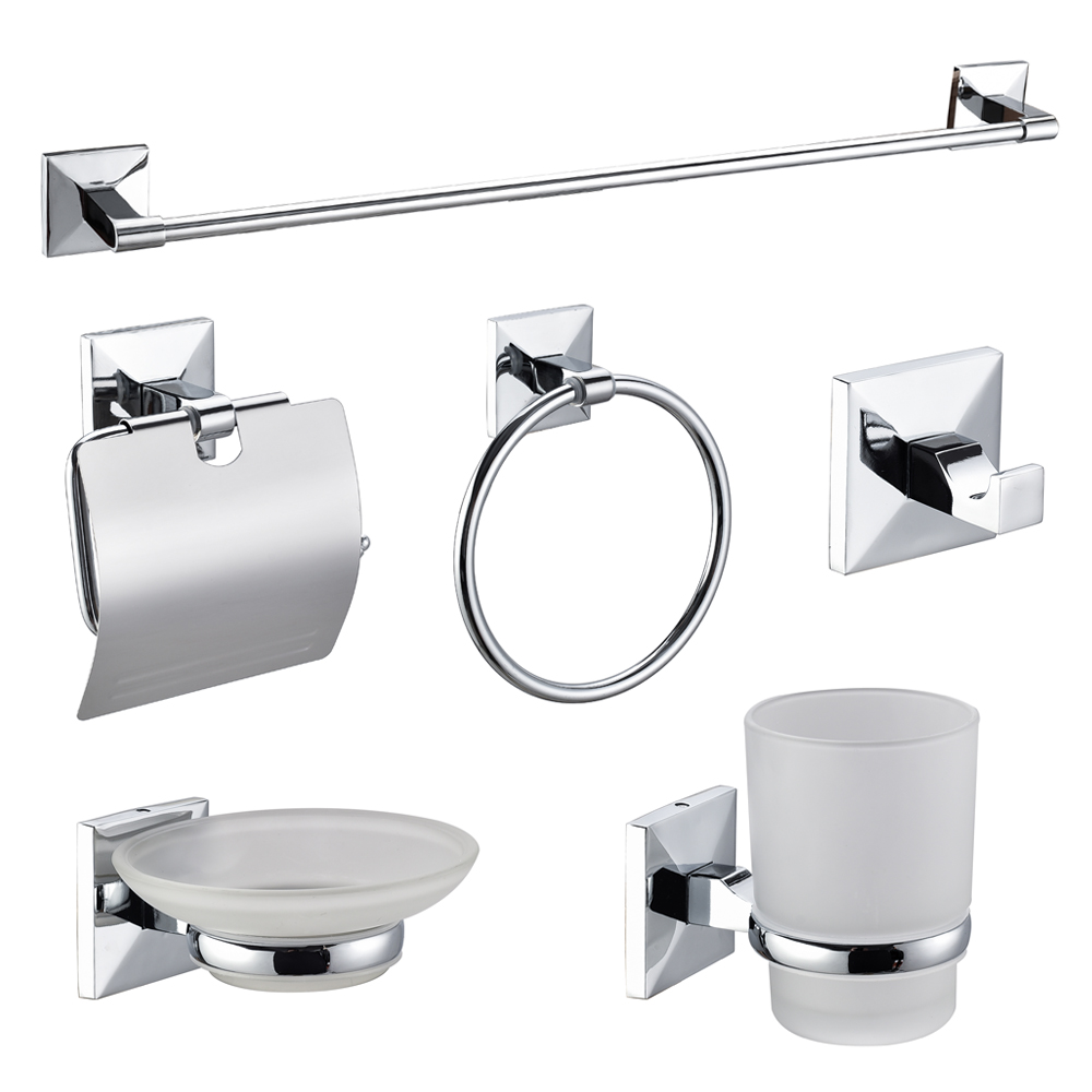 Bathroom Accessories Zinc simple Bathroom Design Bath Hardware Sets 15100