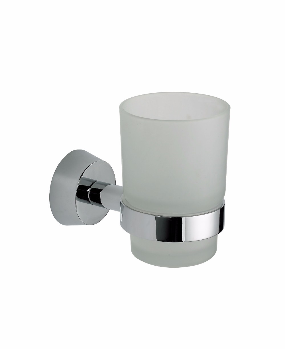 Zinc Alloy Single Plating Wall Mounted Tumbler Holder For Bathroom1601