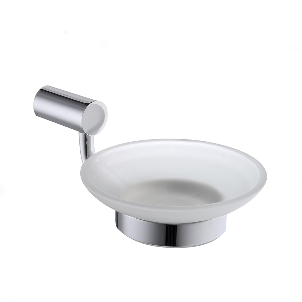 Hot Selling Zinc-Alloy Soap Dish Round Bathroom Wall Mounted Soap Dish Holder 6604