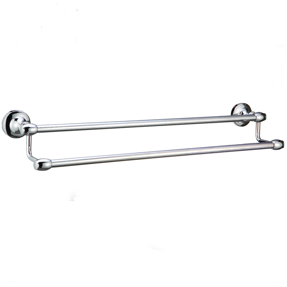 Hot Selling Cheap Wall Mounted Towel Rail  Simple Design Double Towel Bar17212