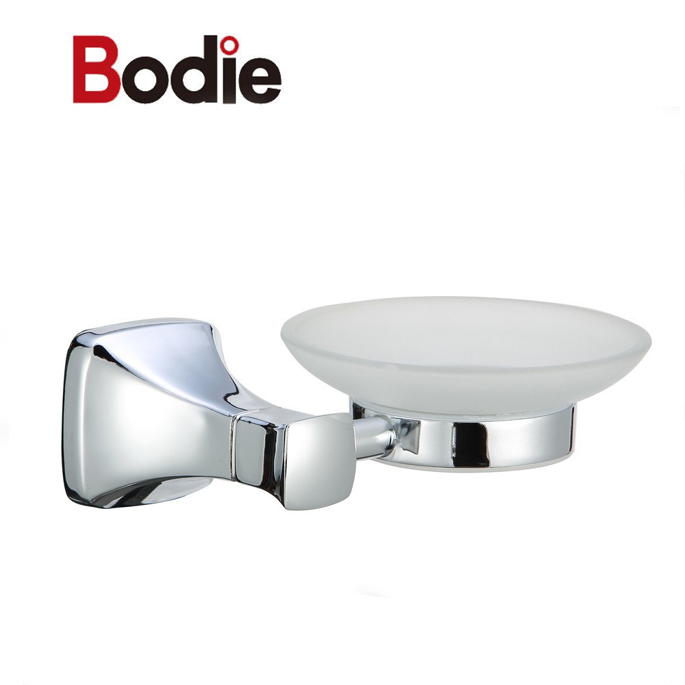 bathtub soap dish zinc chrome single glass soap dish holder17304