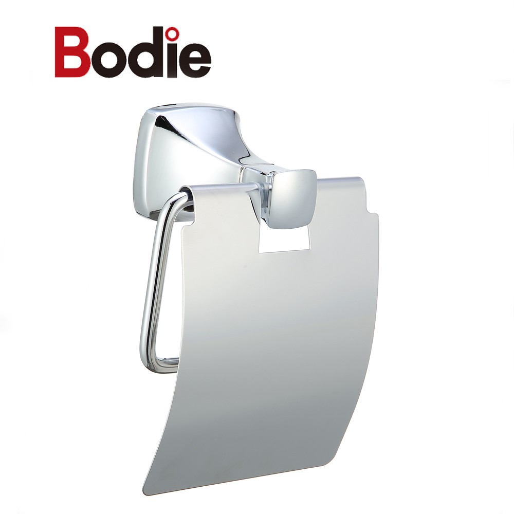 Zinc modern design paper towel holder round wall mounted toilet paper holder17306