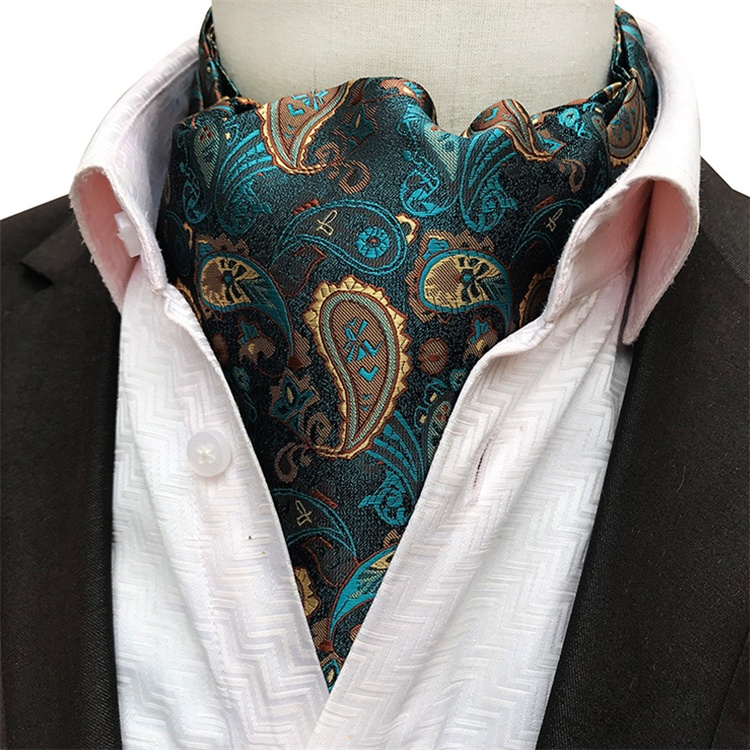 Hot Sale Best Quality Mens Paisley Ascot Tie Cravat Neck Tie For Wholesale Sale