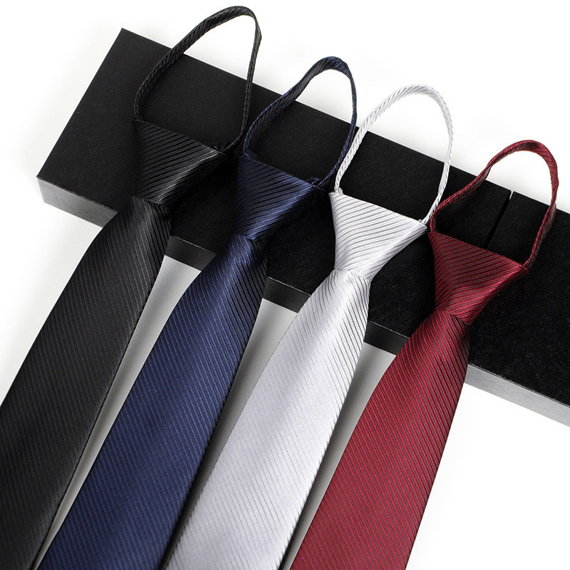 Wholesaele Newest 100% Polyester Handmade Zipper Tie For Men