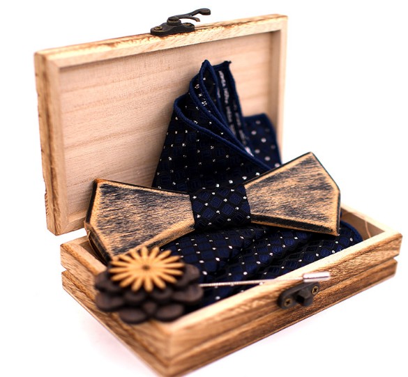 Handmade Wood bowtie Fashion Wooden Bow tie For Men Wedding