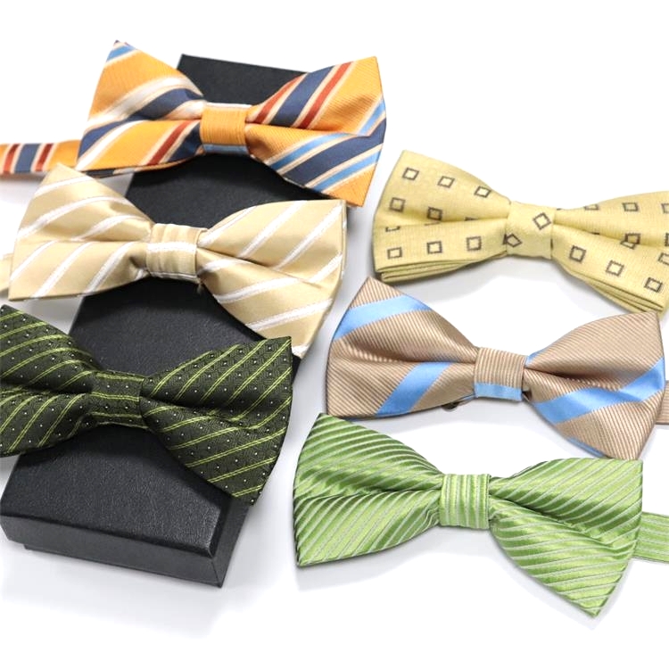 Factory Price Hot Sale Spot Bowtie Various Design Solid Plaid Stripe Dot Floral Bow Tie For Men Wholesale