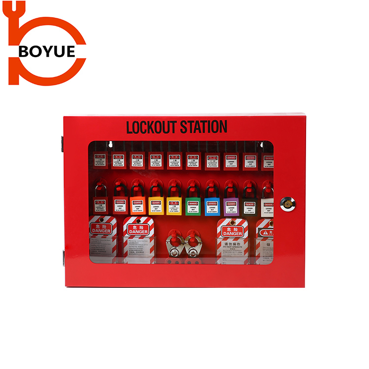 Boyue Industrial Red Steel Management Lockout Station Lockout Box GL-07