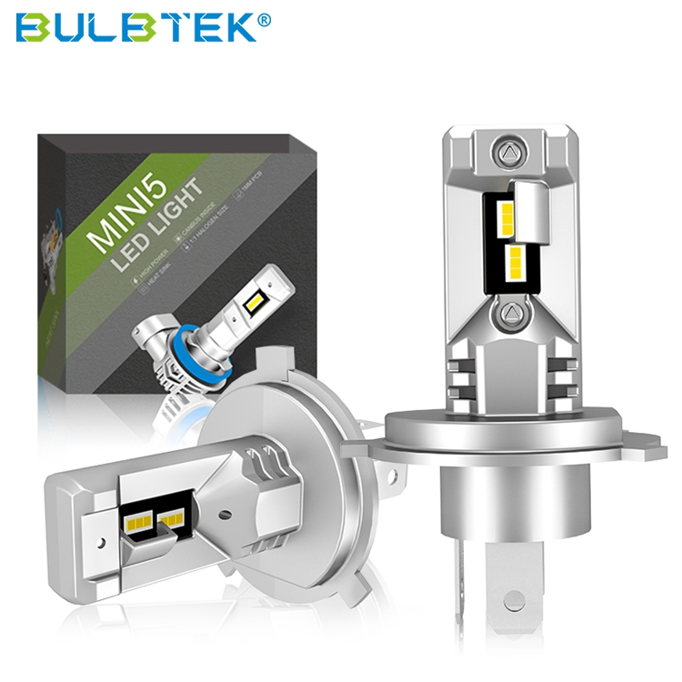 BULBTEK Mini5 Plug and Play Car LED Bulb H11 9005 9006 Headlight Lamp 12V LED Bulb H8 H9 HB3 HB4 Wholesale Auto Focos LED Light