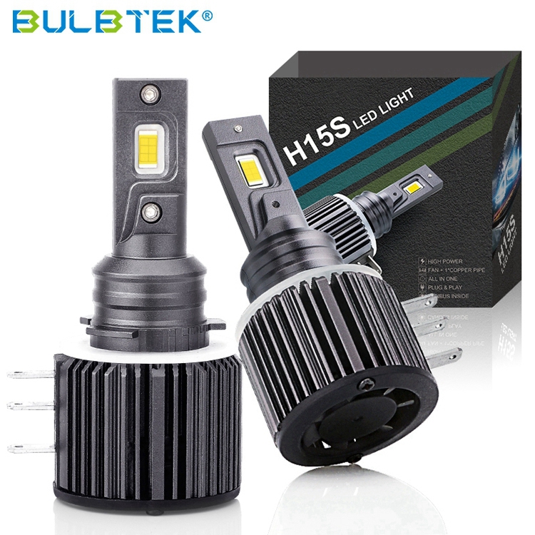 BULBTEK H15S Wholesale DRL LED Headlight 150W 20000Lumen Auto Lighting Systems H15 LED Canbus High Beam LED Car Headlight Bulbs