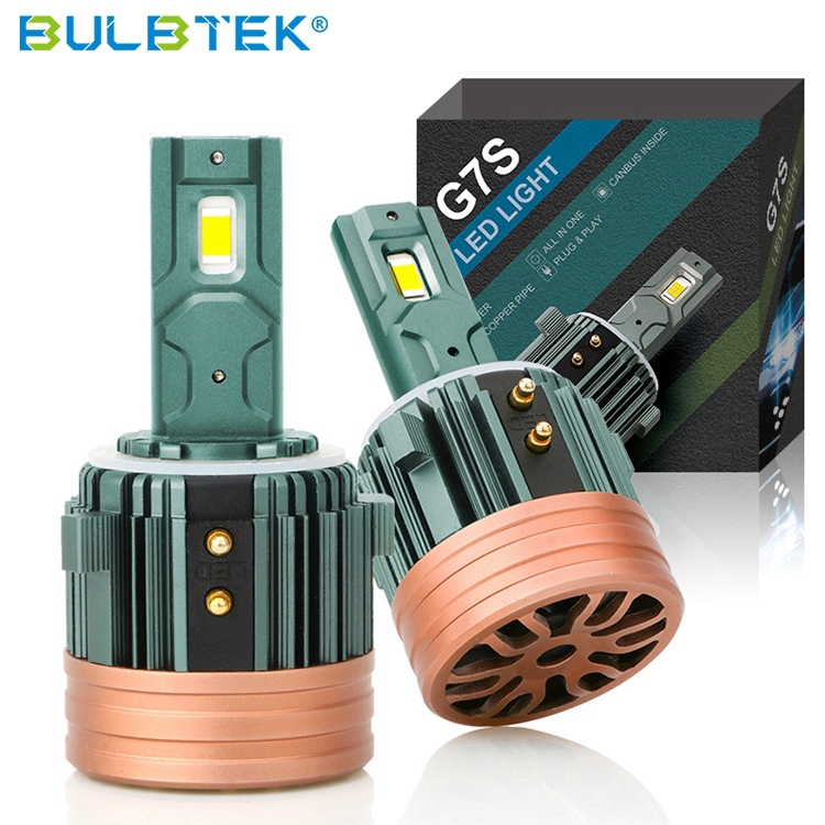 BULBTEK G7S High Quality H7 LED Car Headlight Bulbs Super Bright 150W 20000 Lumens Auto LED H7 Light Bulbs For Golf G6 G7 Car