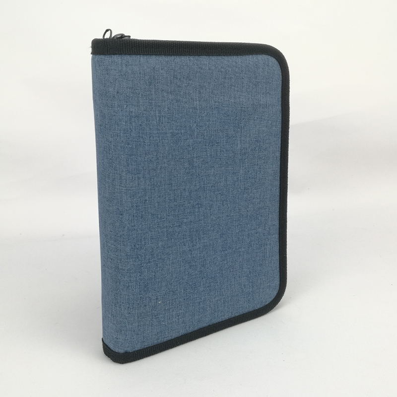 Travel business mesh portfolio folder 2ring binder organizer case bag with zipper China OEM manufacturer supplies custom logo