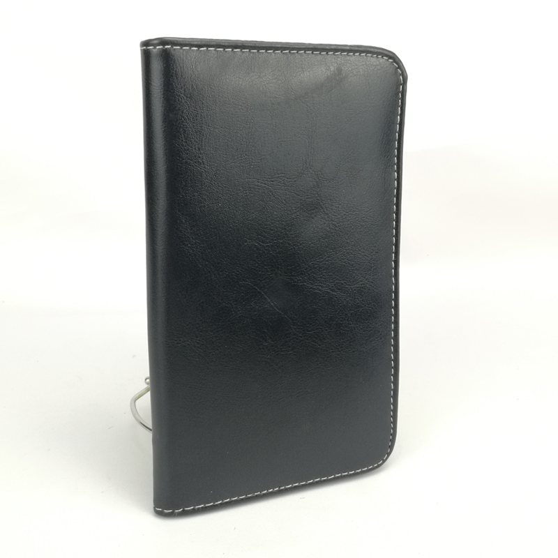 Business black portfolio folder organizer case bag with zipper China OEM manufacturer supplies custom logo