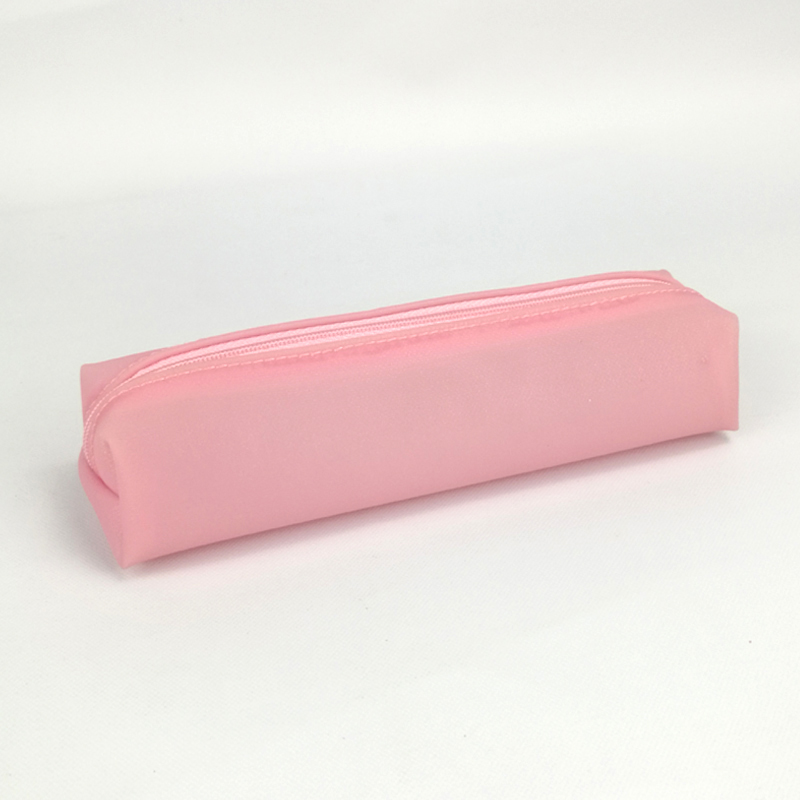 2 colors pencil case bag cosmetic makeup pouch pen storage school box zipper purse China OEM factory