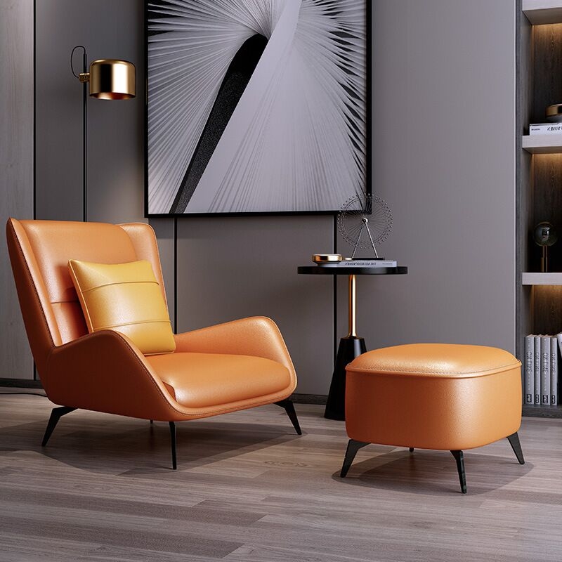 Leisure Indoor Living Room Leather Modern Lounge Chair hotel furniture