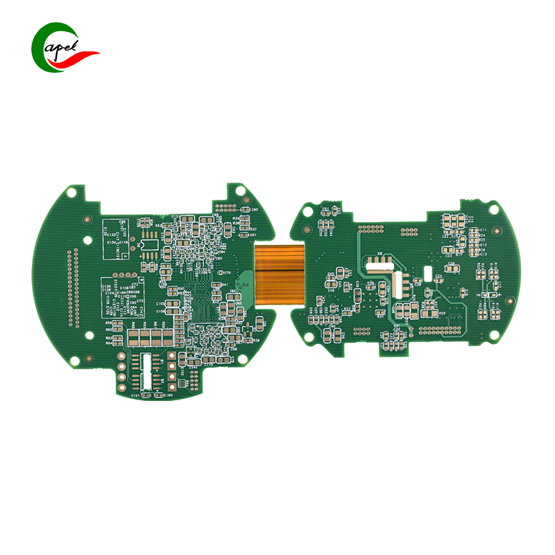 8 Layers Rigid-Flex PCBs Manufacturing With Through-Hole for Commercial Plant