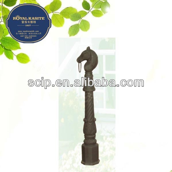 OEM ODM horse head stake horse post cast iron material HS-S-4