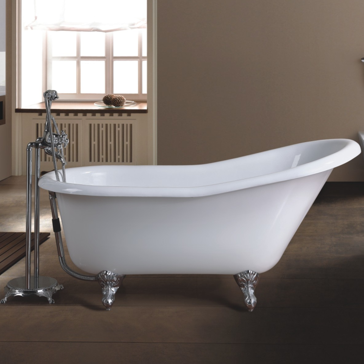 high quality cast iron double ended bathtub classical clawfoot tubs