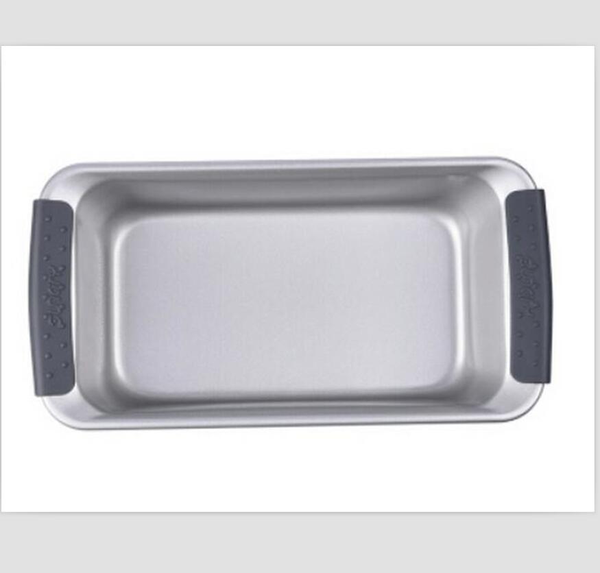 good quality non-stick carbon steel bake pan with silicon handle