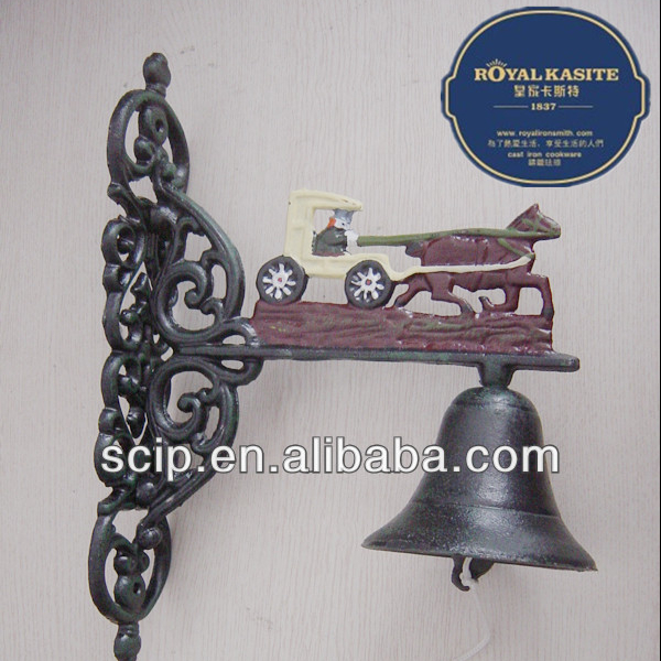 35cm big carriage Cast iron dinner bell for usa