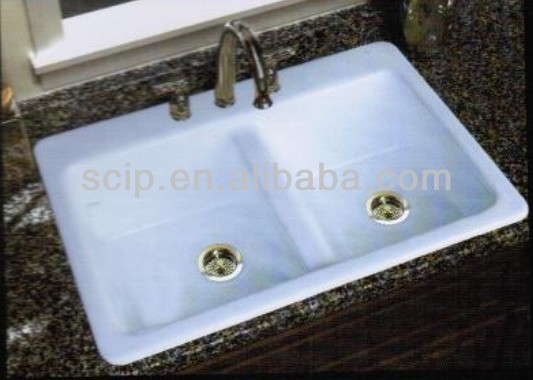 Cast Iron Enameled Sinks Z-D01 for kitchen and bathroom