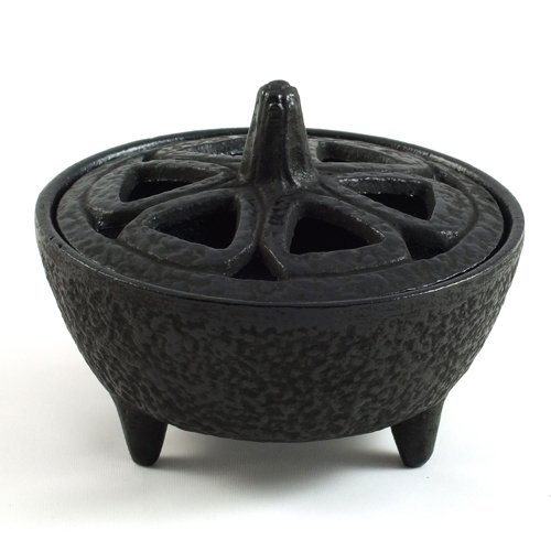 Cast Iron flower Shaped Incense bowl