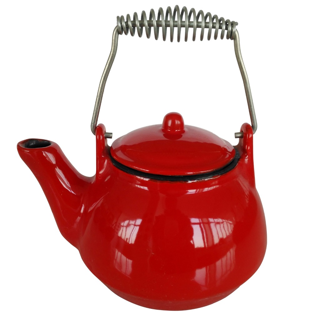 teapot shape cast iron humidifier, enamel coating