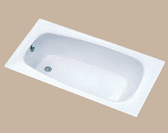 drop-in  cast iron bathtub