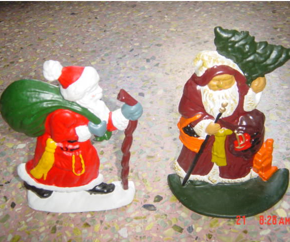 high quality Father Christmas cast iron door stop