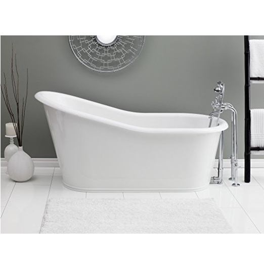 Cast Iron Bathtub with Continuous Rolled Rim &amp; Skirted Bathtub