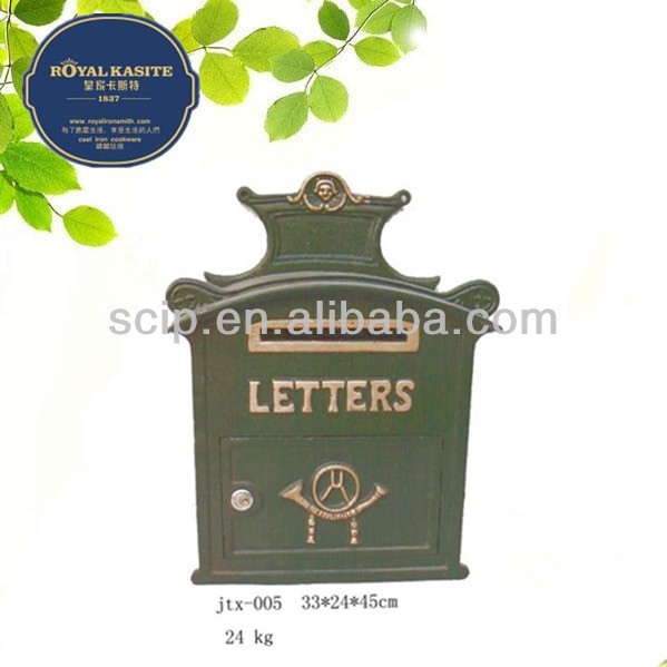 antique cast iron letter box us mail
