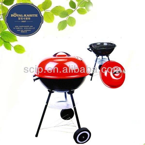 middle apple shape BBQ grill