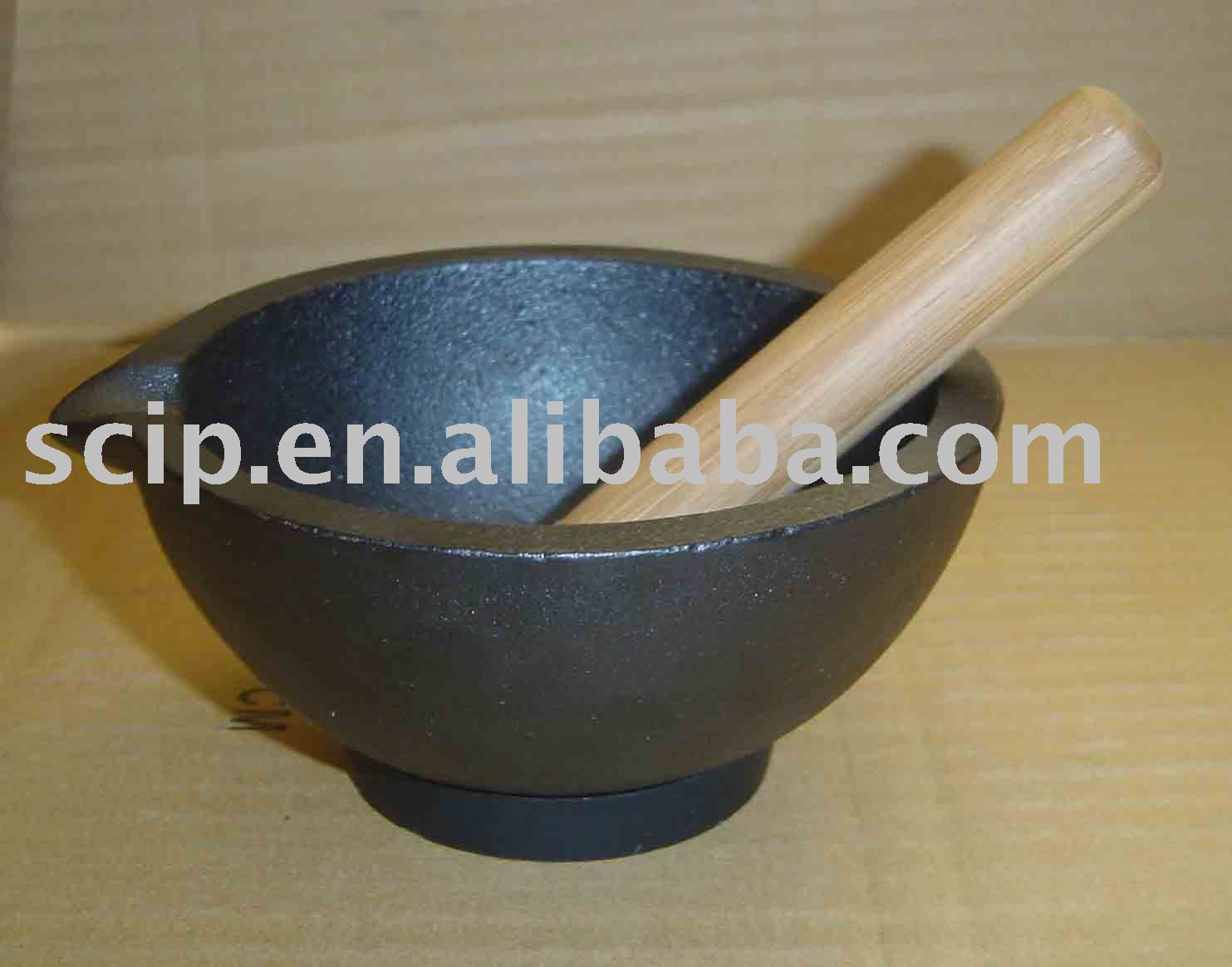 cast iron mortar &amp; pestle