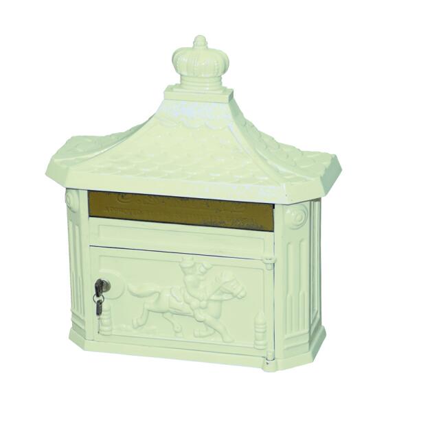 white color cast iron mailbox cast iron letter box