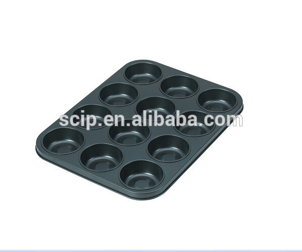 high quality cheap carbon steel muffin pan 12 cups