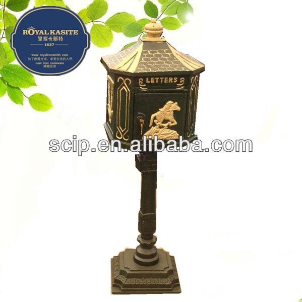 antique cast iron mail box for usa market