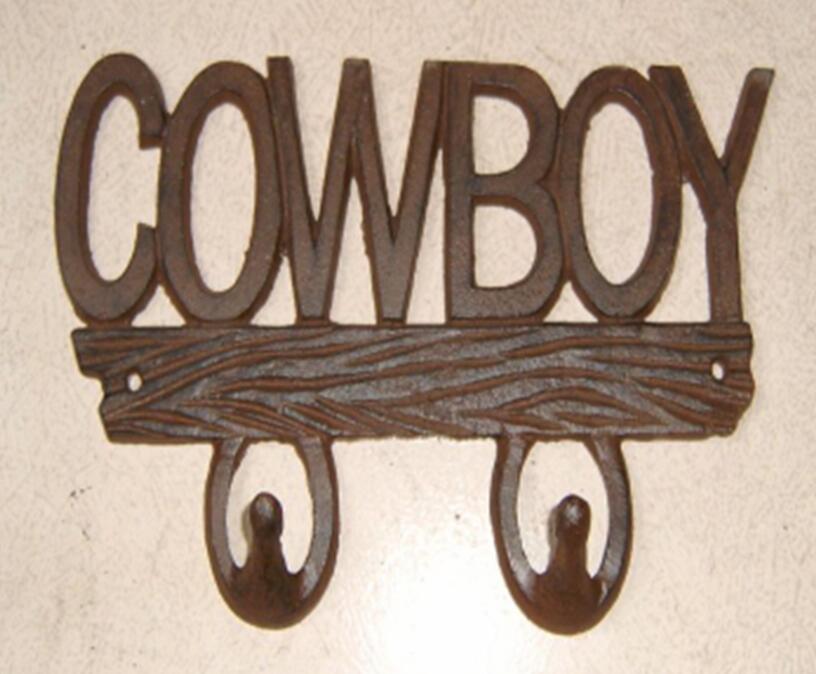 cast iron coat hook cowboy style cast iron hanger