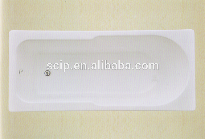 square lavatory enamel drop in bathtub