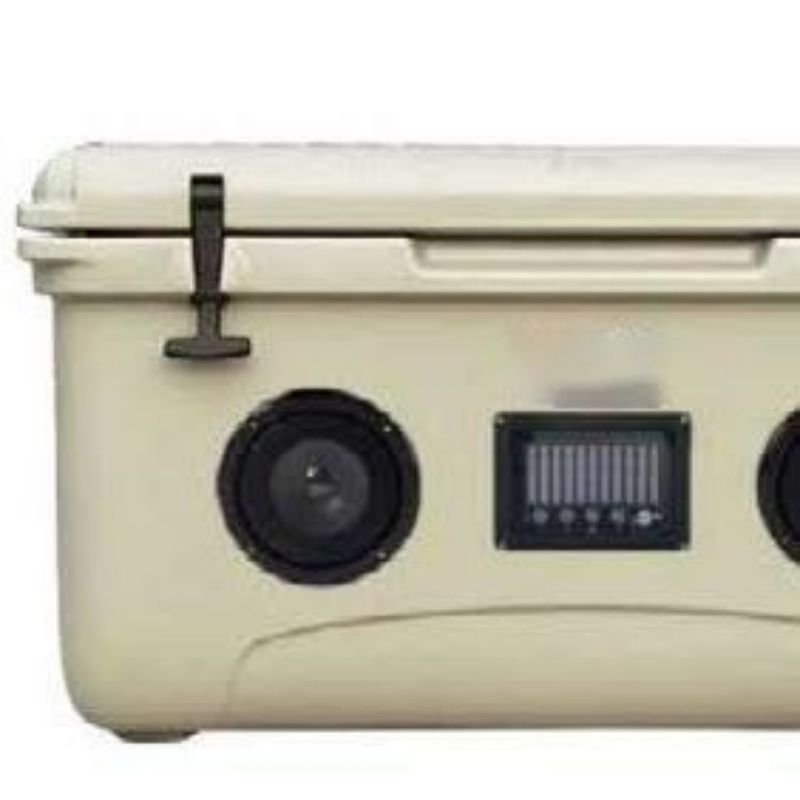 HT-RH65S Solid&Durable Functional Tan Hard Cooler Box With Built-in Bluetooth Speakers