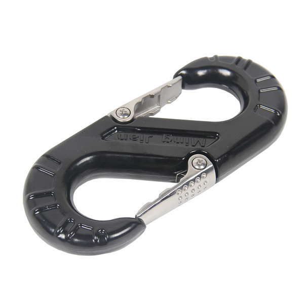 S-Shape Integrated Forging Shackles, Off Road Shackles for Rescue, Strength = 57000 lbs (Black)