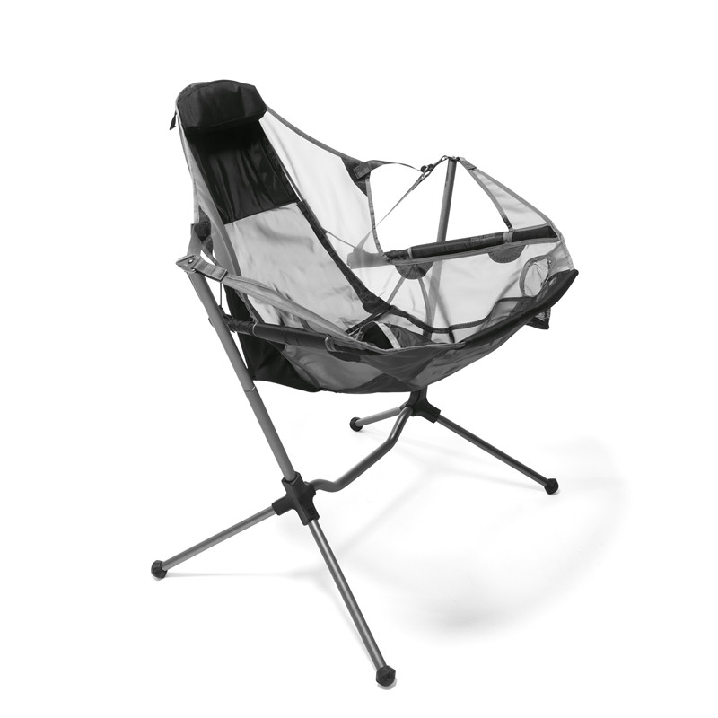 Stargaze Recliner Luxury Chair, Hammock Camping Chair, Aluminum Alloy Adjustable Back Swinging Chair, Folding Rocking Chair with Pillow Cup Holder, Recliner for Outdoor Travel Sport Games Lawn Concerts Backyard
