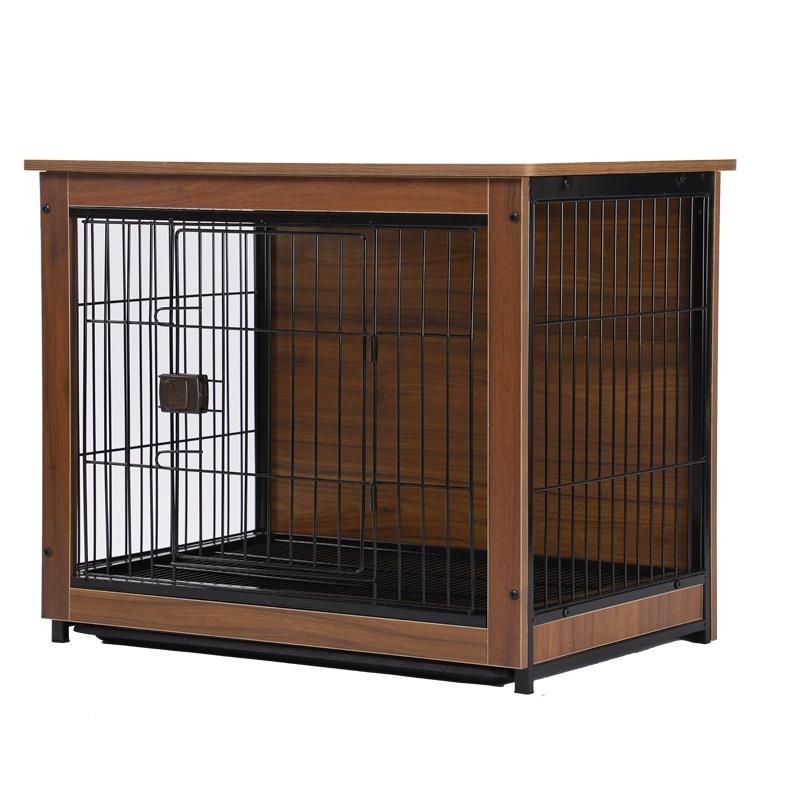 CB-PWC1901HY Pet Wooden Crate Dog Crate Furniture Style for Small Medium Pets, Wooden Dog Cage Table, Heavy Duty