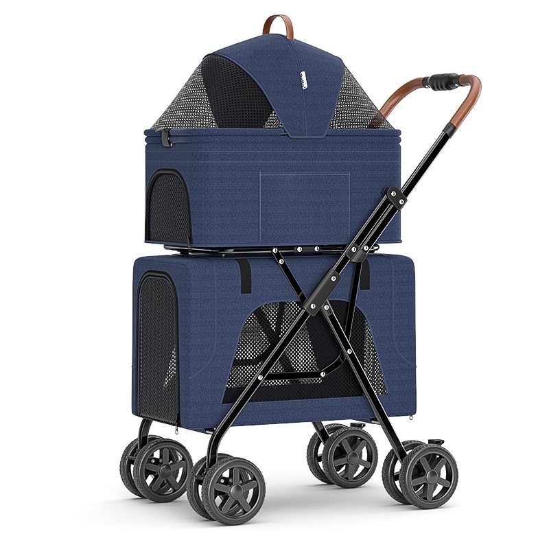 CB-PSLD03F 3 In 1 Four Wheels Carrier Strolling Cart with Weather Cover