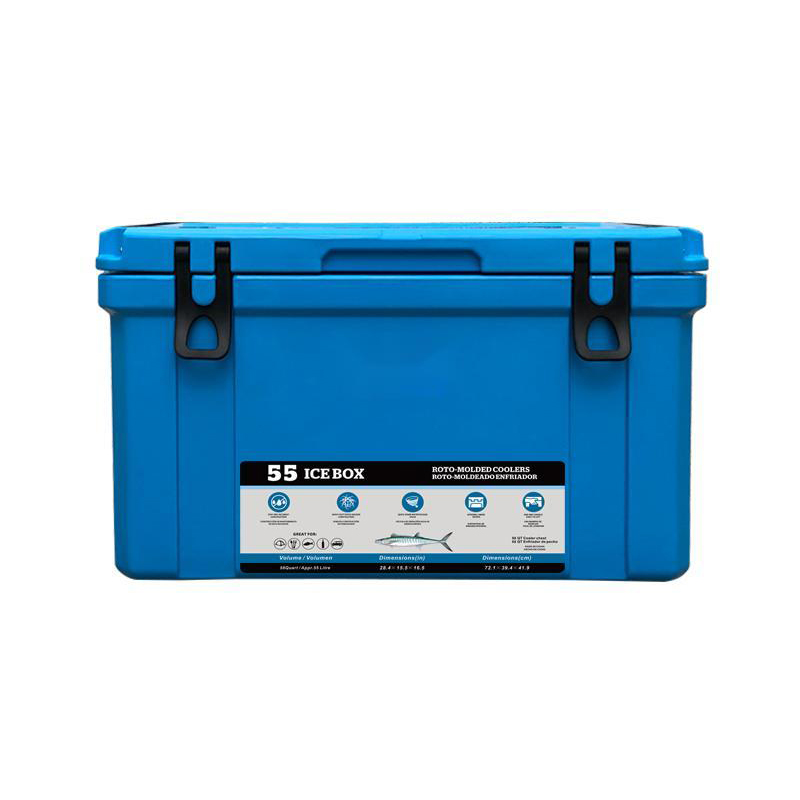 HT-BH55 Solid Portable Plastic Cooler Box Keep Ice Frozen Longer