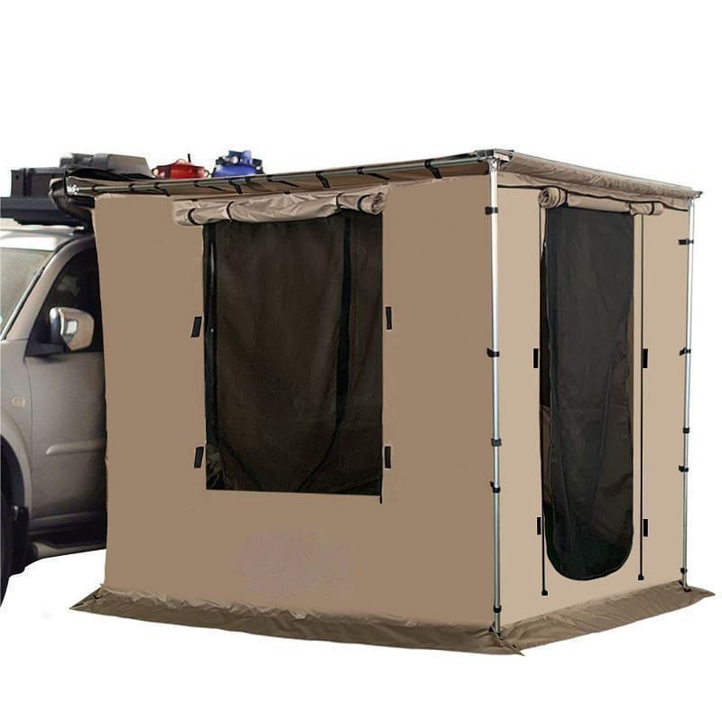 Portable Outdoor Car Side Tent Wall Outdoor Camper Tent Self-driving Tour Car Side Cloth House Foxwing Awning With Annex Room