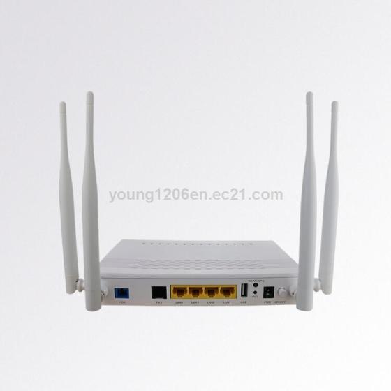 High-Performance GPON Terminal with LAN, Voice, CATV, and WiFi Connectivity for Home Use